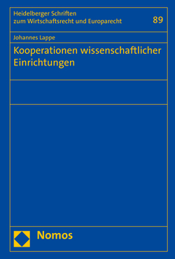 Kooperationen wissenschaftlicher Einrichtungen von Lappe,  Johannes