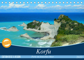 Korfu, Perle im Ionischen Meer (Tischkalender 2022 DIN A5 quer) von Vogel,  Carmen