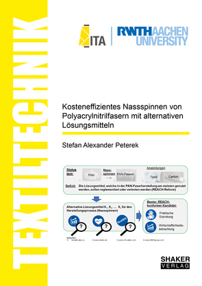 Kosteneffizientes Nassspinnen von Polyacrylnitrilfasern mit alternativen Lösungsmitteln von Peterek,  Stefan Alexander