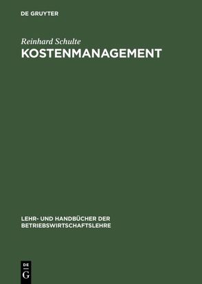 Kostenmanagement von Schulte,  Reinhard