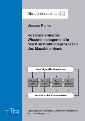 Kostenorientiertes Wissensmanagement in den Konstruktionsprozessen des Maschinenbaus von Köhler,  Susann