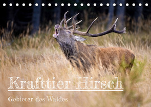 Krafttier Hirsch (Tischkalender 2022 DIN A5 quer) von Johann,  Schörkhuber