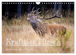 Krafttier Hirsch (Wandkalender 2024 DIN A4 quer), CALVENDO Monatskalender von Johann,  Schörkhuber