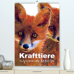 Krafttiere – Inspirierende Begleiter voller Magie und Seele (Premium, hochwertiger DIN A2 Wandkalender 2021, Kunstdruck in Hochglanz) von Ryzek - Rapunzel-Lounge Artwork,  Astrid