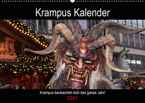 Krampus Kalender 2021 (Wandkalender 2021 DIN A2 quer) von Müller,  Christian