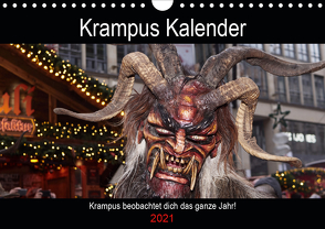 Krampus Kalender 2021 (Wandkalender 2021 DIN A4 quer) von Müller,  Christian