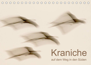 Kraniche auf dem Weg nach Süden (Tischkalender 2023 DIN A5 quer) von Wilhelm,  N.