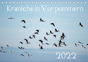 Kraniche in Vorpommern (Tischkalender 2022 DIN A5 quer) von Reinhold,  Siegfried