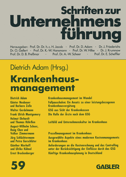 Krankenhausmanagement von Adam,  Dietrich