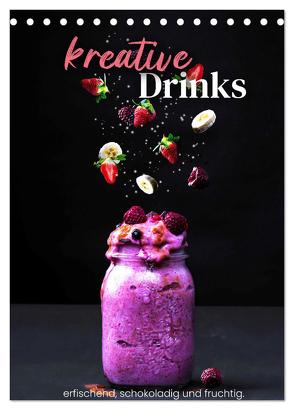 Kreative Drinks – erfrischend, schokoladig und fruchtig. (Tischkalender 2024 DIN A5 hoch), CALVENDO Monatskalender von SF,  SF