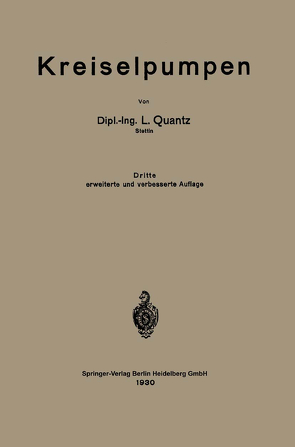 Kreiselpumpen von Quantz,  Ludwig