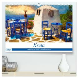 Kreta – Malerische Insel Griechenlands (hochwertiger Premium Wandkalender 2024 DIN A2 quer), Kunstdruck in Hochglanz von Frost,  Anja