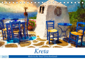 Kreta – Malerische Insel Griechenlands (Tischkalender 2023 DIN A5 quer) von Frost,  Anja