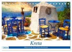 Kreta – Malerische Insel Griechenlands (Tischkalender 2024 DIN A5 quer), CALVENDO Monatskalender von Frost,  Anja