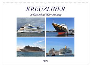 KREUZLINER im Ostseebad Warnemünde (Wandkalender 2024 DIN A2 quer), CALVENDO Monatskalender von Senff,  Ulrich