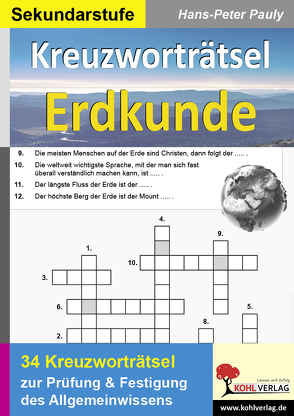 Kreuzworträtsel Erdkunde von Pauly,  Hans-Peter