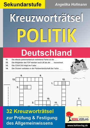 Kreuzworträtsel Politik / Deutschland von Hofmann,  Angelika