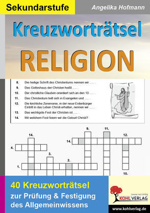 Kreuzworträtsel Religion von Hofmann,  Angelika