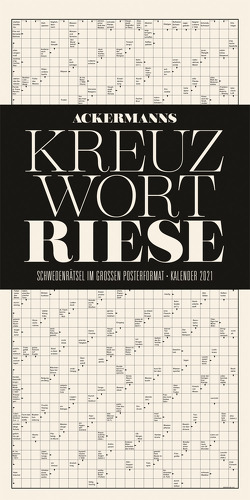 Kreuzwortriese – Kreuzworträtsel-Kalender 2021