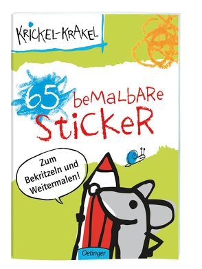 Krickel-Krakel. 65 bemalbare Sticker von Die Krickelkrakels