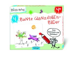 Krickel-Krakel. 4 Bunte Glanzfolienbilder von Die Krickelkrakels