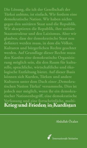 Krieg und Frieden in Kurdistan von Öcalan,  Abdullah