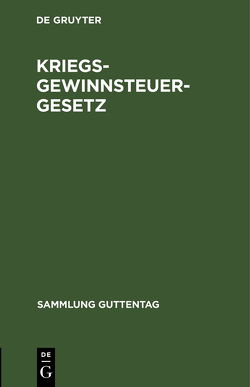 Kriegsgewinnsteuergesetz