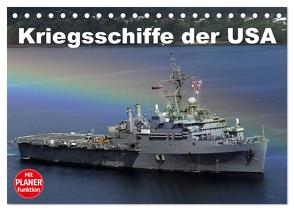 Kriegsschiffe der USA (Tischkalender 2024 DIN A5 quer), CALVENDO Monatskalender von Stanzer,  Elisabeth