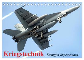 Kriegstechnik. Kampfjet-Impressionen (Tischkalender 2024 DIN A5 quer), CALVENDO Monatskalender von Stanzer,  Elisabeth