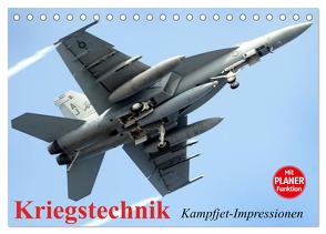 Kriegstechnik. Kampfjet-Impressionen (Tischkalender 2024 DIN A5 quer), CALVENDO Monatskalender von Stanzer,  Elisabeth