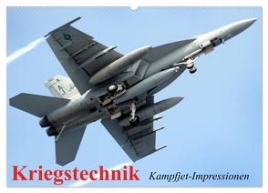 Kriegstechnik. Kampfjet-Impressionen (Wandkalender 2024 DIN A2 quer), CALVENDO Monatskalender von Stanzer,  Elisabeth