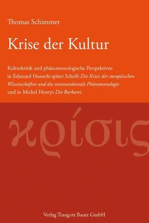 Krise der Kultur von Schimmer,  Thomas