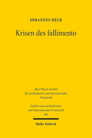 Krisen des fallimento von Heck,  Johannes