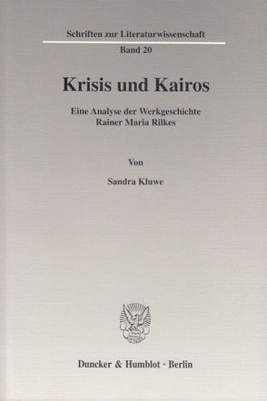 Krisis und Kairos. von Kluwe,  Sandra