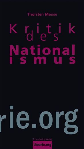 Kritik des Nationalismus von Mense,  Thorsten