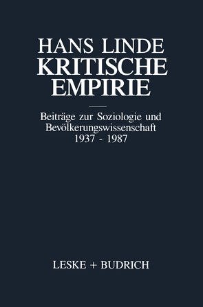 Kritische Empirie von Linde,  Hans