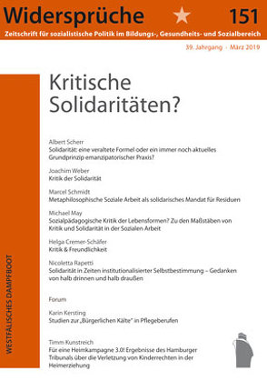 Kritische Solidaritäten von Widersprüche