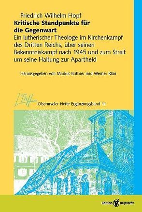 Kritische Standpunkte für die Gegenwart von Büttner,  Markus, Hopf,  Friedrich Wilhelm, Klän,  Werner, Zieger,  Roger