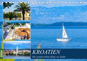 Kroatien Die wunderschöne Küste vor Zadar (Tischkalender 2024 DIN A5 quer) von Nöh,  Christine