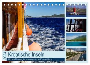 Kroatische Inseln – Mit dem Motorsegler unterwegs in der Kvarner Bucht (Tischkalender 2024 DIN A5 quer), CALVENDO Monatskalender von Liedtke Reisefotografie,  Silke