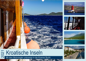 Kroatische Inseln – Mit dem Motorsegler unterwegs in der Kvarner Bucht (Wandkalender 2021 DIN A2 quer) von Liedtke Reisefotografie,  Silke