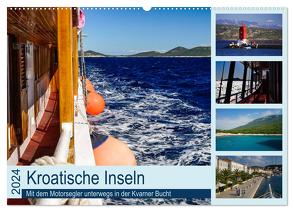 Kroatische Inseln – Mit dem Motorsegler unterwegs in der Kvarner Bucht (Wandkalender 2024 DIN A2 quer), CALVENDO Monatskalender von Liedtke Reisefotografie,  Silke