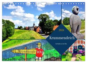 Krummendeich – Dorfidylle an der Elbe (Wandkalender 2024 DIN A4 quer), CALVENDO Monatskalender von von Loewis of Menar,  Henning