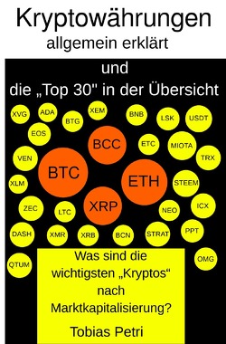 Kryptowährungen allgemein erklärt und die „Top 30″ in der Übersicht von Petri,  Tobias