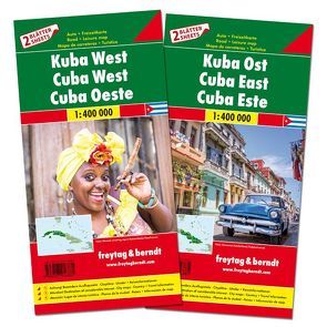 Kuba West und Ost, Autokarten Set 1:400.000 von Freytag-Berndt und Artaria KG