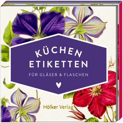 Küchen-Etiketten für Gläser und Flaschen (Clematis, Hölker Küchenpapeterie)