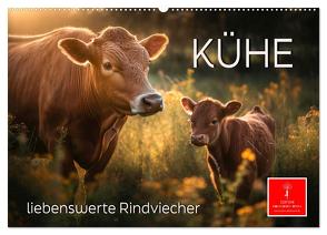 Kühe – liebenswerte Rindviecher (Wandkalender 2024 DIN A2 quer), CALVENDO Monatskalender von Roder,  Peter