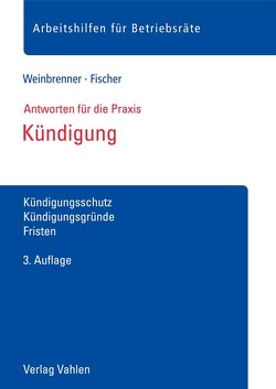 Kündigung von Fischer,  Johan, Weinbrenner,  Lars