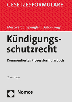 Kündigungsschutzrecht von Dubon,  Alexander, Mestwerdt,  Wilhelm, Spengler,  Bernd