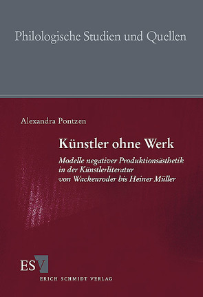 Künstler ohne Werk von Pontzen,  Alexandra